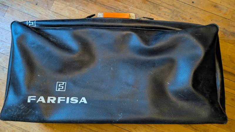 Leather Carrying Case for Farfisa Fast 2 49-Key Organ 1968 - 1971 image 1