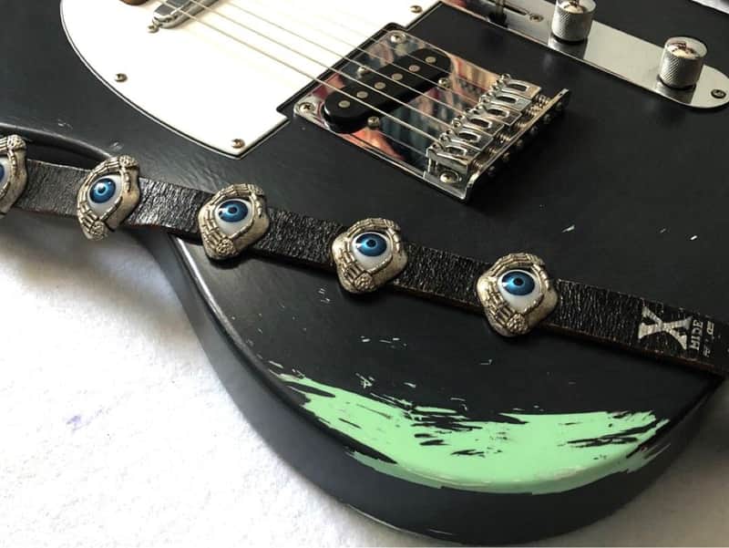 hide FERNANDES MG-115 CGR SKULLストラップ set hide FERNANDES MG