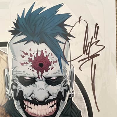 Chad Gray-Mudvayne /Shannon Gunz (husband and wife) 2023 ~AUTOGRAPHED~11”x14” poster image 2