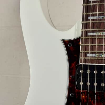 Ibanez Prestige RG653DX Electric Guitar w/ Case - White Flat image 5