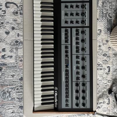 Oberheim OB-X8 61-Key 8-Voice Synthesizer 2022 - Present - Black with Wood Sides image 1