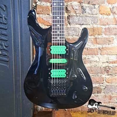 Ibanez Saber S470BK MIJ Electric Guitar w/ DiMarzio Pickups & OHSC (1993 - Black) image 1