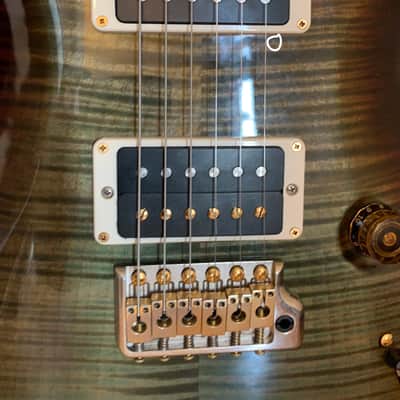 PRS Paul Reed Smith Custom 24 Sprayers Choice! Green Smokeburst 10 Top With Gold Hardware And Case image 9
