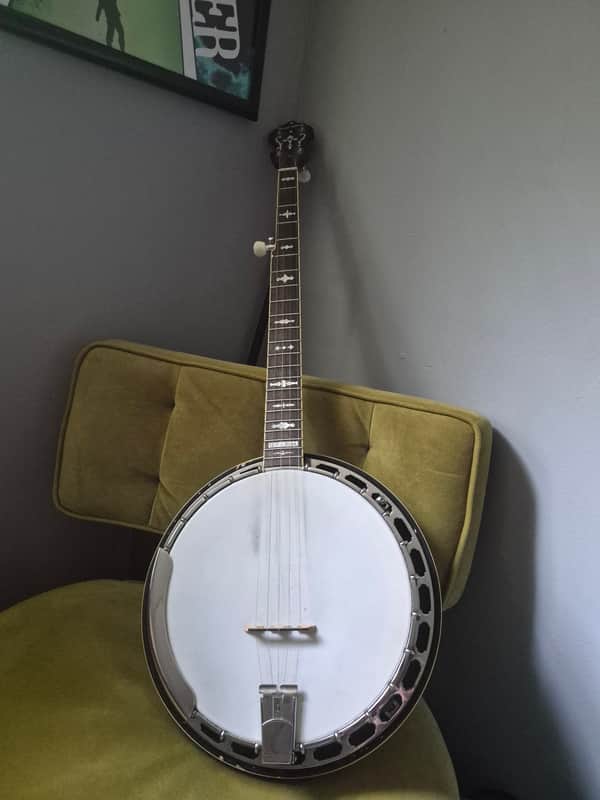 Gold Tone OB-150RF Radiused Fretboard Orange Blossom Bluegrass Banjo 2010s - Vintage Brown image 1