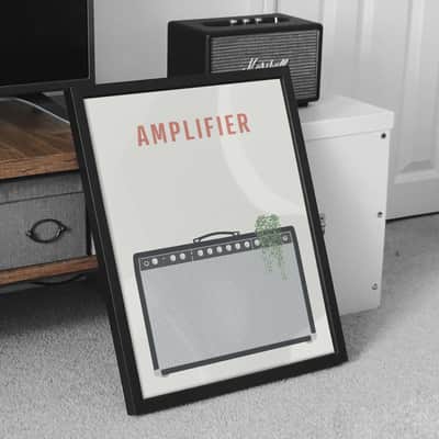 Fender Amplifier Print - Guitar Amp Poster, A3 Size image 2