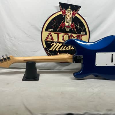 Fender Standard Stratocaster strat HSS Electric Guitar MIM - Made in Mexico- Electron Blue image 8