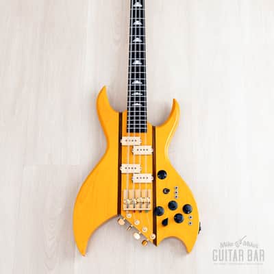 1991 BC Rich Bich 8-String Vintage Neck Through Bass Natural w/ Case, Japan NJ image 2
