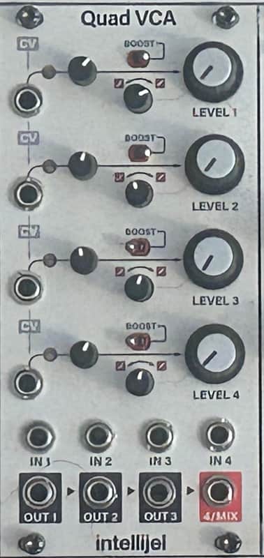 Intellijel Quad VCA Eurorack Synth Module | Reverb
