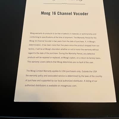Moog 16 Channel Vocoder Bode Reissue 2020 - Black image 8