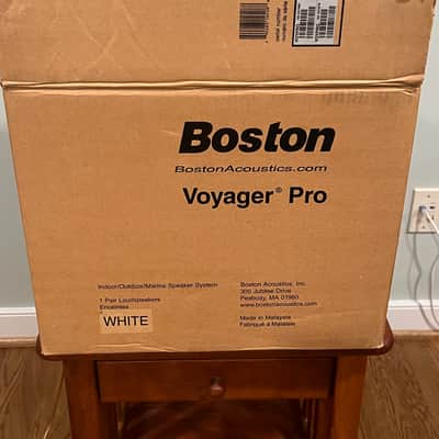 Boston Acoustics Voyager Pro Outdoor Speaker pair White - original owner, original packaging image 11