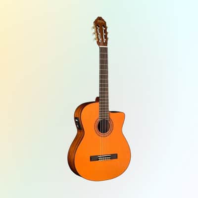 Washburn C5CE Cutaway Classical Electric Guitar (Natural) *USA Small Business* image 2