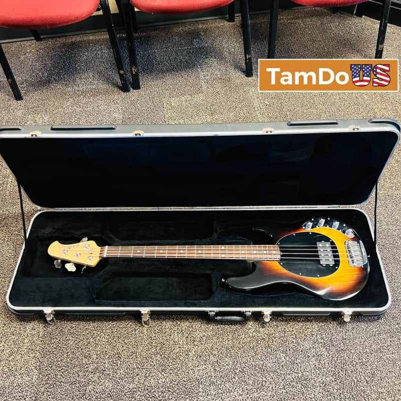 Ernie Ball Music Man StingRay 4-string Electric Bass Guitar - Vintage Sunburst image 1