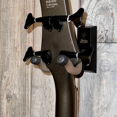 Nice Ibanez EDB600 2000 Gray Pewter Matt Finish, Killer Setup, New Gig Bag. image 15