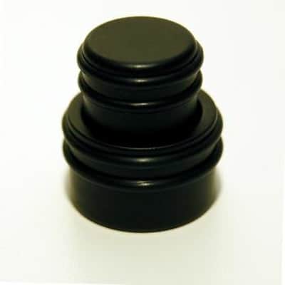 Hipshot O Ring Guitar or Bass Stacked Control Knob, Black - 80610B