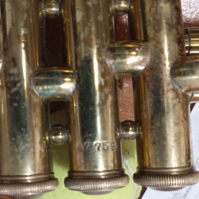 Harry Pedler & Sons American Triumph Trumpet 1950's for parts/repair image 22