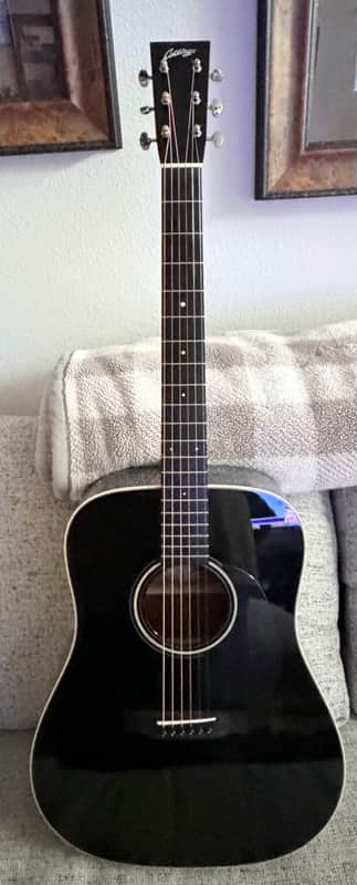 Collings Custom D1 Black Top/ Dog Hair 2025 - Gloss