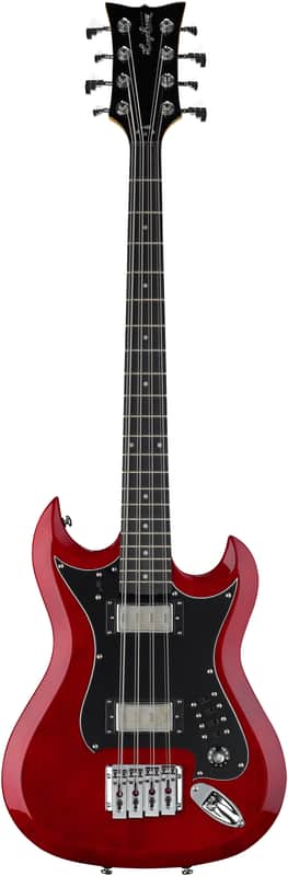 Hagstrom H8-II Bass Wild Cherry Transparent w/Case image 1