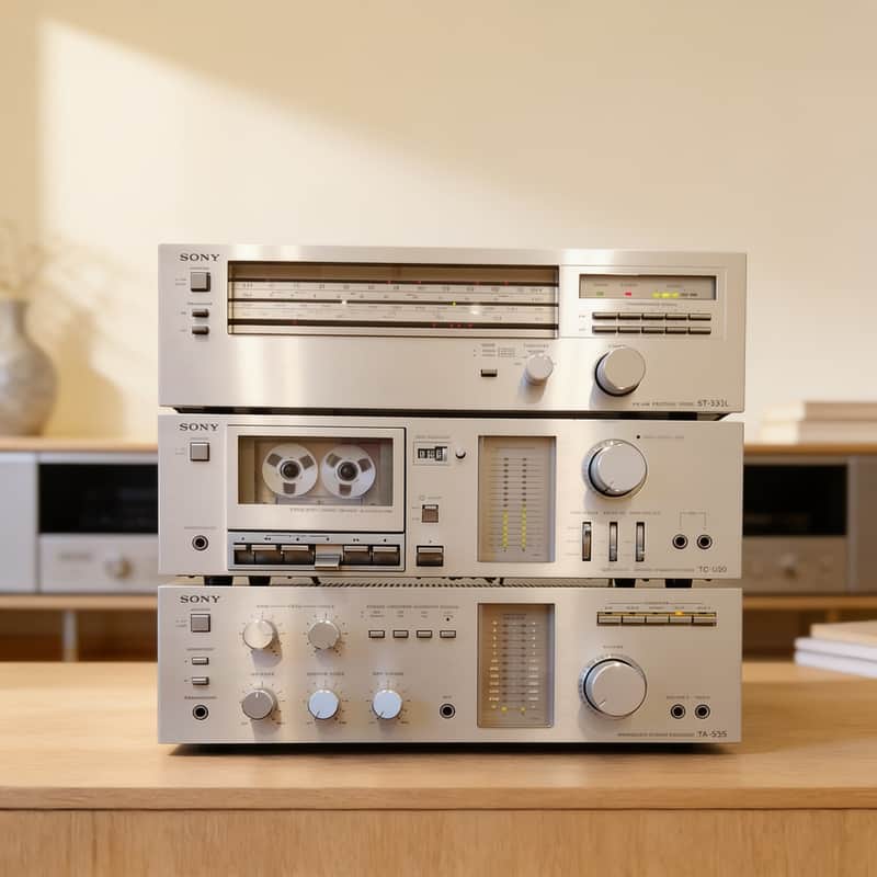 Sony TA-535, TC-U30, ST-333L Rare Vintage Hi-Fi System Serviced Working Warranty image 1