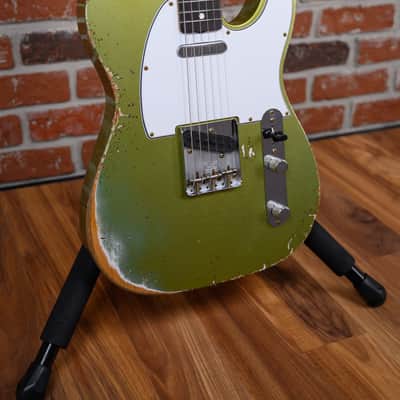 Fender Custom Shop S6 1966 Telecaster Heavy Relic #40 Summer Event Special Run in Super Aged Sage Green Metallic finish made in 2026 w/OHSC image 9