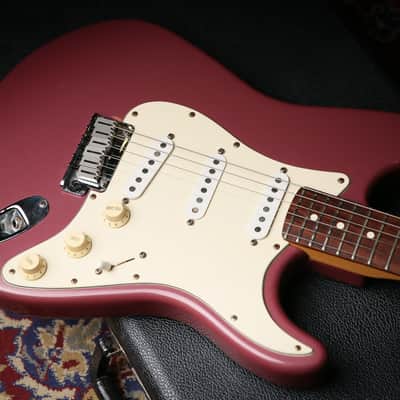 1995 Fender American Stratocaster Matching Headstock Burgundy Mist image 8
