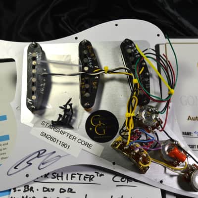 "TWO WORLDS" Fender Loaded Stratocaster Pickguard Hot Wired STARSHIFTER™ CORE image 4