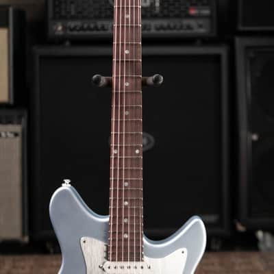 Eastman FullerTone DC'62 Electric Guitar - Ice Blue Metallic with Padded Gig Bag image 5