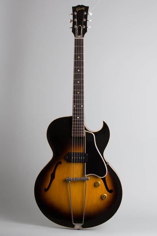 Gibson ES-225 Thinline Hollow Body Electric Guitar (1955), ser. #W2880-35, original brown hard shell case. image 1