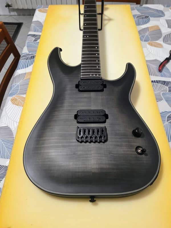 Schecter Keith Merrow Signature KM-6 2014 - 2016 - Trans Black Burst image 1