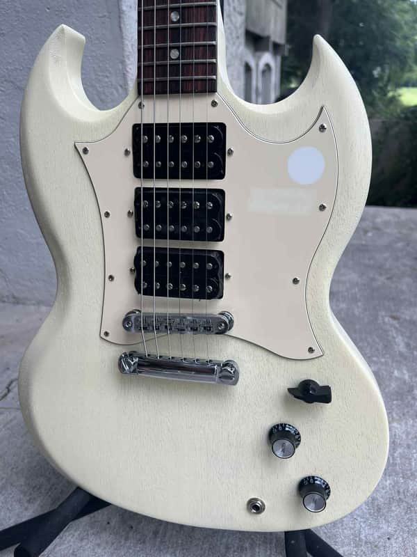 2008 Gibson SG3 Special Faded Alpine White image 1