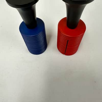 Guiro Tone Blocks, Blue & Red, 5-1/8" x 1-3/4" - MINT image 6