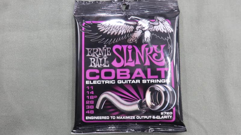 Ernie Ball 2720 Cobalt Power Slinky Electric Guitar Strings (11-48) image 1