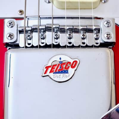 1990s Teisco Spectrum 5 Vintage Reissue Guitar Metallic Red Kawai Japan image 8