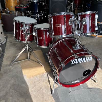 Yamaha 1984 Recording Custom Cherry Drum Set image 1
