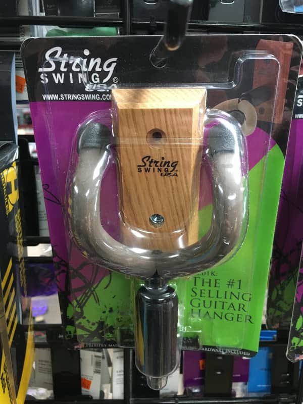 String Swing CC01KOAK Home and Studio Guitar Keeper Wall Mount image 1