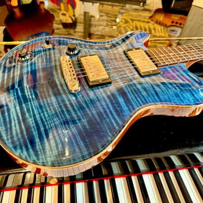 Nik Huber DOLPHIN CUSTOM LEFTY Super Flame Top Curly Mahogany  BRAZILIAN ROSEWOOD ( 2010) image 25