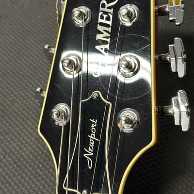 Hamer Custom Shop Newport Pro (2003) - Amber #52665 with Original Hard Case image 21