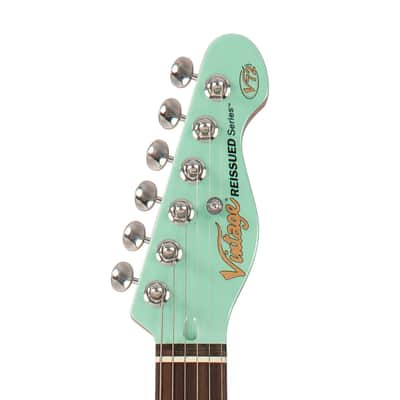 Vintage V72 ReIssued Electric Guitar - Ventura Green (V72VG) image 8