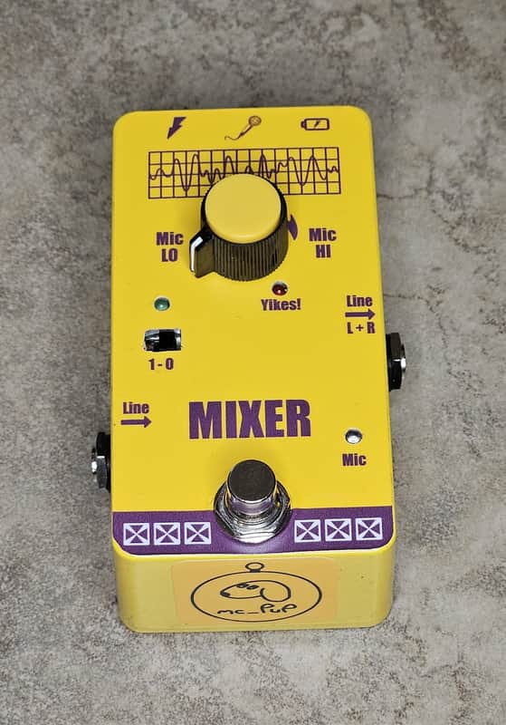 mc_PuP Rechargeable Mic/Stereo Line MIXER Pedal 2023 image 1