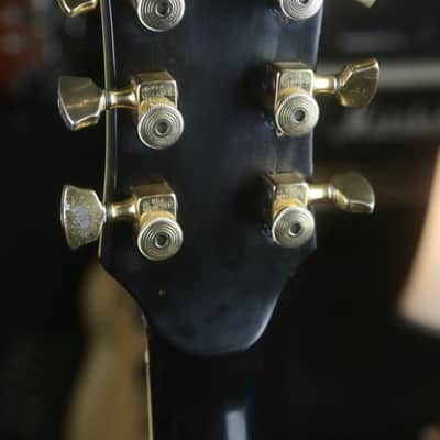 Rare 1970s Aria Pro II Les Paul Custom, Made in Japan - Transparent Black image 7