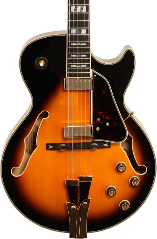 Ibanez GB10SE George Benson Signature Hollowbody Electric Guitar, Ebony Fingerboard, Brown Sunburst image 1