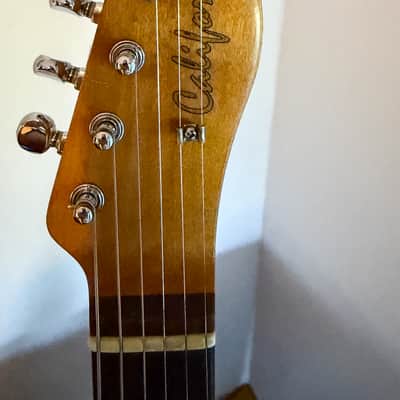California Guitars Custom Strat-Style SSS with Narrow-Gauge Frets (Swamp Ash / Fluence) 2018 - Swamp Ash natural brown body / Maple Neck with Rosewood Fingerboard image 7