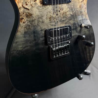 Schecter PT Standard Electric Guitar Black Fade Burst Burl Finish image 6