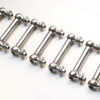 (7) Original Ludwig Nickel Plated Tube Lugs for Wood Shell Snare Drum, Set of Seven, 2  7/16" Length, Mounting Hardware / 1920s-30s image 5
