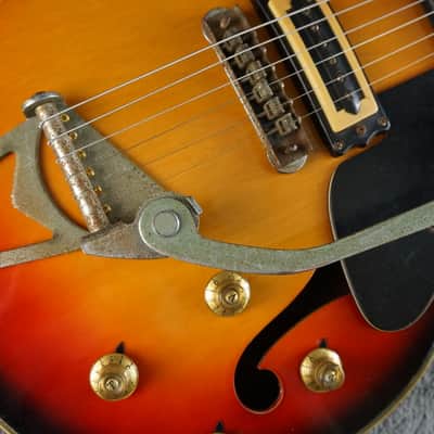 Firstman Semi Hollow Body 1960s rare - Sunburst Japan image 8