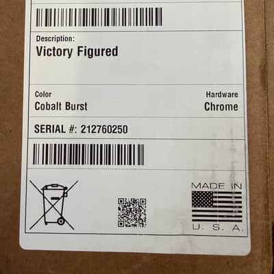 Gibson Victory Figured Cobalt Burst New Unplayed Auth Dlr 6lbs11oz #250 image 23