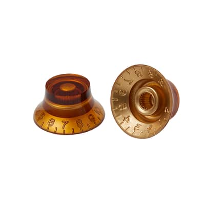Gibson PRHK-030 Top Hat Knobs Vintage Amber image 4