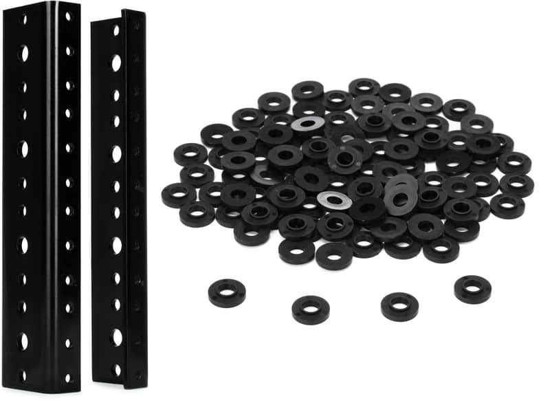 Middle Atlantic Products RRF-4 - 4 Rack Spaces Bundle with Middle Atlantic Products SW Shoulder Washers 100-pack image 1