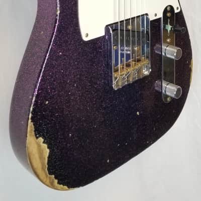 Fender Custom Shop 1960 Tele Relic, Time Machine, Ash Body, AAA Rosewood Fretboard, Magenta Sparkle image 5