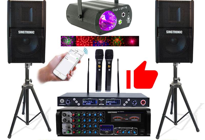 Complete Home Karaoke System 2000W via Unlimitted Youtube Songs image 1