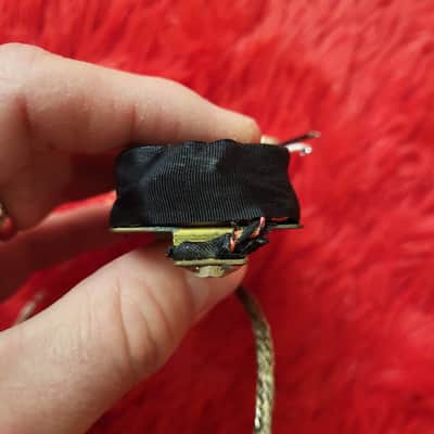 DiMarzio DP104 Super II 1977 - Double Black - 2 Conductor - Brass Baseplate - Not Functioning Both Coils Open image 7